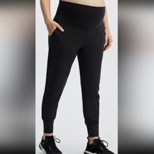 Fabletics Daria Black Lounge Maternity Jogger Pant Leggings Large NEW NWT